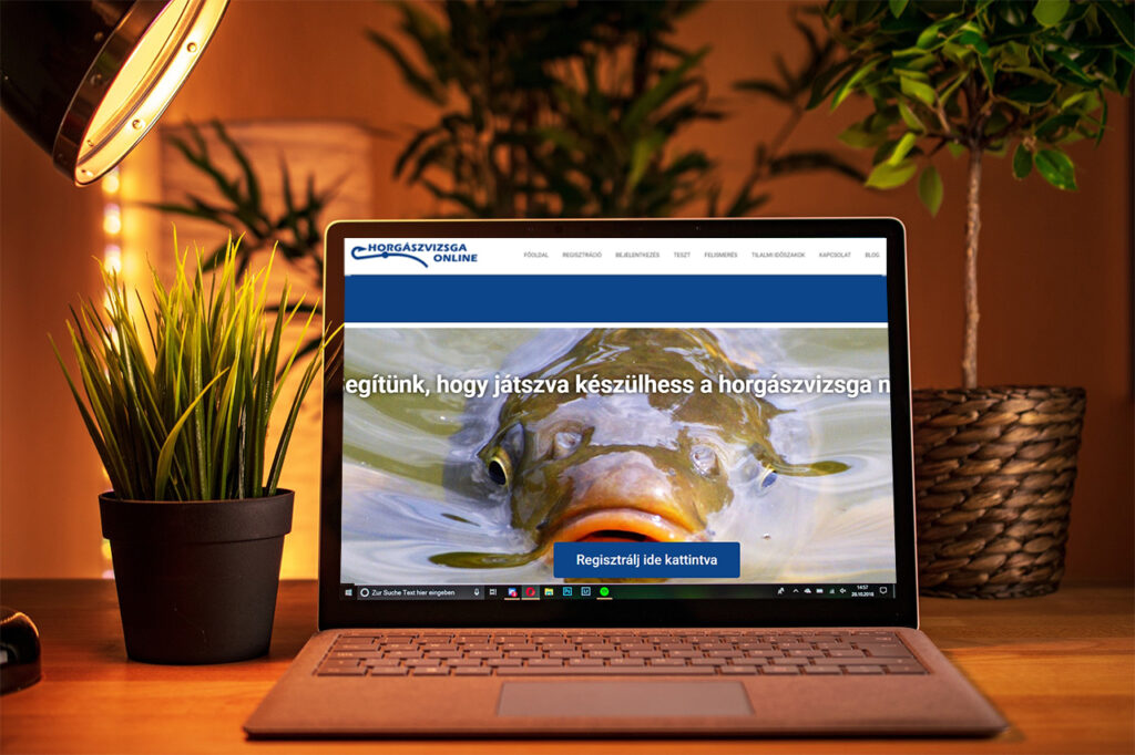 Aurora Marketing Horgász weboldal